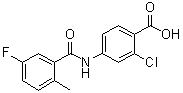 2-氯-4-[(5-氟-2-甲基苯甲酰)氨基]苯甲酸