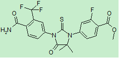 Benzoic acid, 4-​[3-​[4-​N-formyl-​3-​(trifluoromethyl)​phenyl]​-​5,​5-​dimethyl-​4-​oxo-​2-​thioxo-​1-​imidazolidinyl]​-​2-​fluoro methyl ester