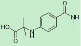 N-[4-[(methylamino)carbonyl]phenyl]-2-methylalanine