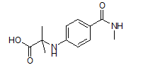 N-[4-[(甲基氨基)羰基]苯基]-2-甲基丙氨酸
