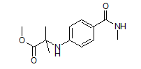 Alanine, N-​[4-​(aminocarbonyl)​phenyl]​-​2-​methyl-​, methyl ester