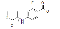 Benzoic acid, 4-​[(2-​methoxy-​1,​1-​dimethyl-​2-​oxoethyl)​amino]​-​, methyl ester