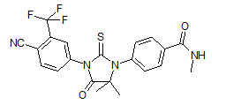 Benzamide, 4-​[3-​[4-​cyano-​3-​(trifluoromethyl)​phenyl]​-​5,​5-​dimethyl-​4-​oxo-​2-​thioxo-​1-​imidazolidinyl]​-​N-​methyl-