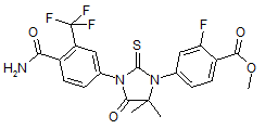 Benzoic acid, 4-​[3-​[4-​N-formyl-​3-​(trifluoromethyl)​phenyl]​-​5,​5-​dimethyl-​4-​oxo-​2-​thioxo-​1-​imidazolidinyl]​-​2-​fluoro methyl ester