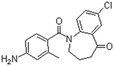 1-(4-氨基-2-甲基苯甲酰基)-7-氯-1,2,3,4-四氢-5H-1-苯并氮杂卓-5-酮